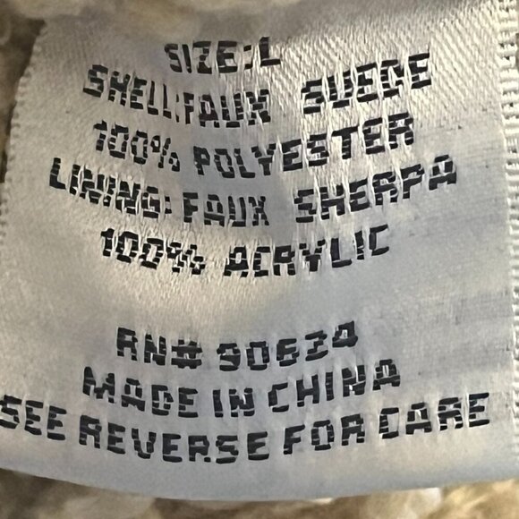 Tasha Polizzi red faux suede coat large sherpa military inspired long - Picture 15 of 16